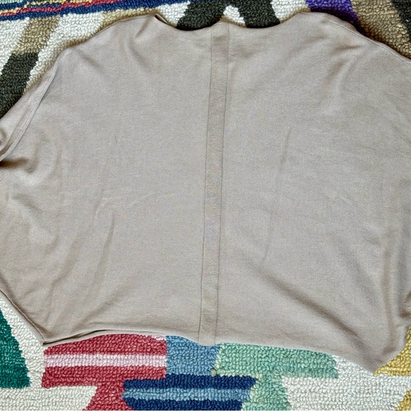 The Row Cropped Camel Tan Dolman Sleeve Boatneck Sweater Knit Top - Picture 12 of 16